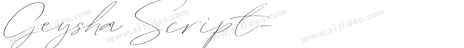 Geysha Script字体转换
